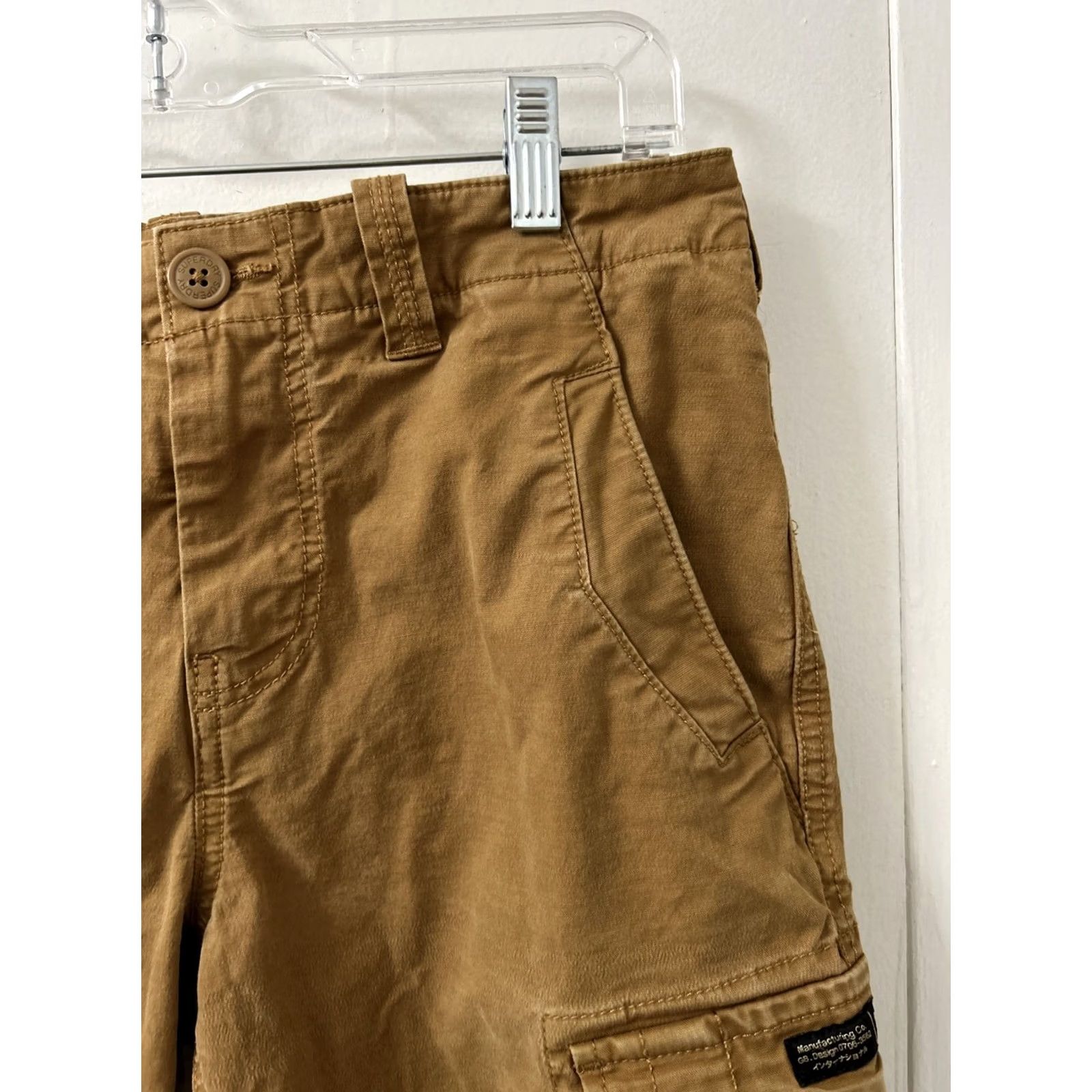 Superdry Superdry Cargo Shorts Mens Sz 30 Brown Pockets Military Utility 100% Cotton Canvas Adventure Casual Workwear Size US 30 / EU 46 - 6 Thumbnail