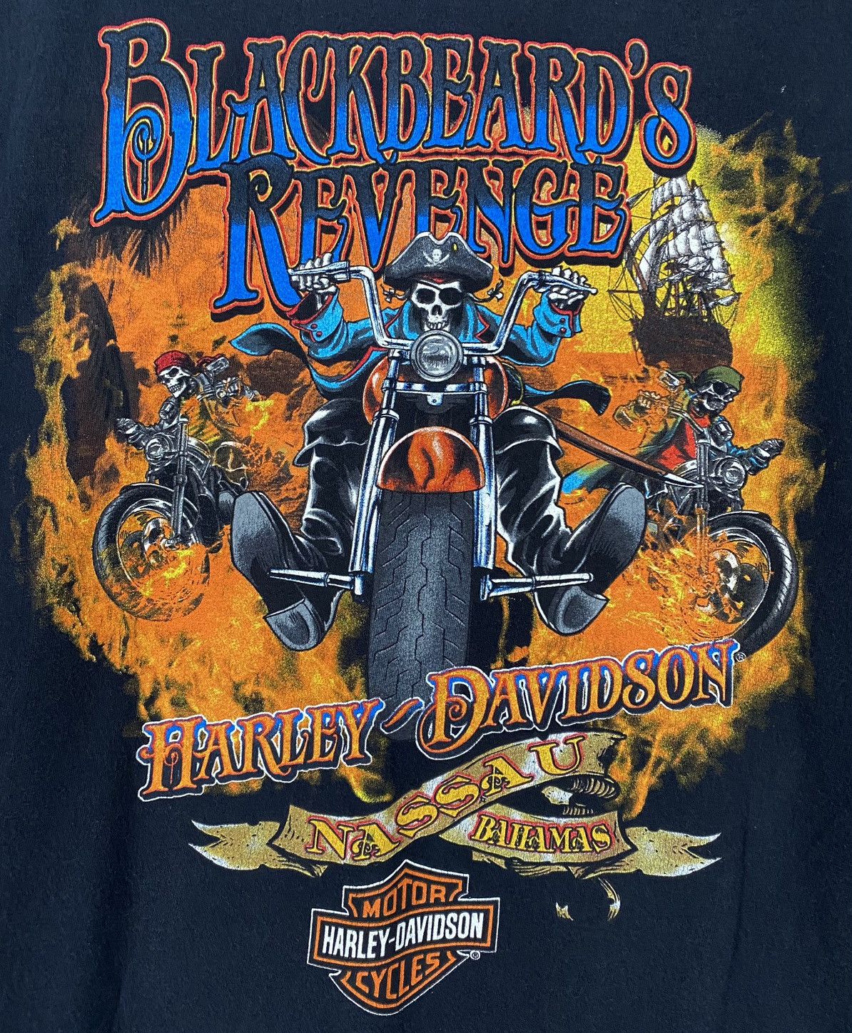 Harley Davidson VTG Y2K Harley Davidson Bahamas Pirates T-Shirt Men’s SZ 2XL Size US XXL / EU 58 / 5 - 5 Thumbnail