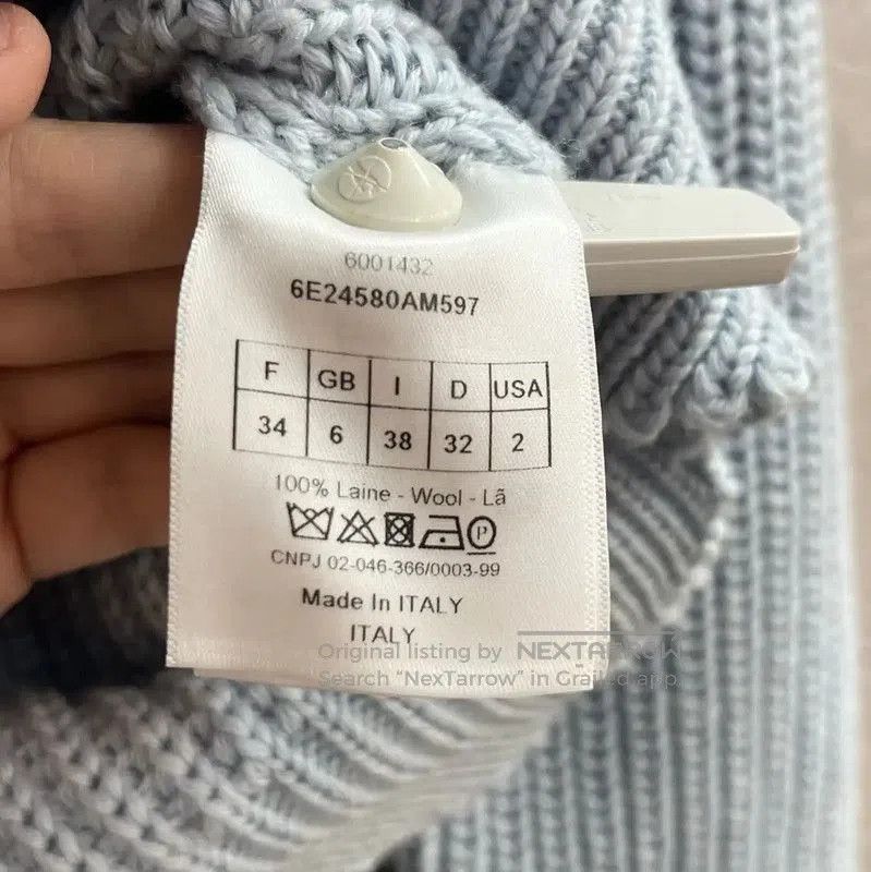 Dior Dior Light Blue Wool Pullover Sweater . Size S / US 4 / IT 40 - 7 Thumbnail