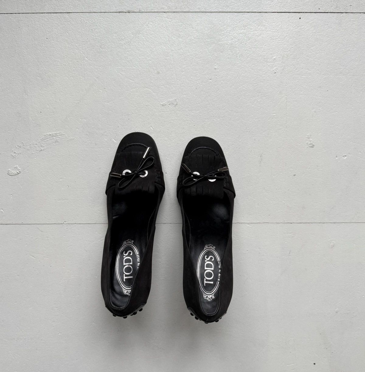 Tod's Tod’s Heels Black/Dark Grey Size US 6 / IT 36 - 1 Thumbnail