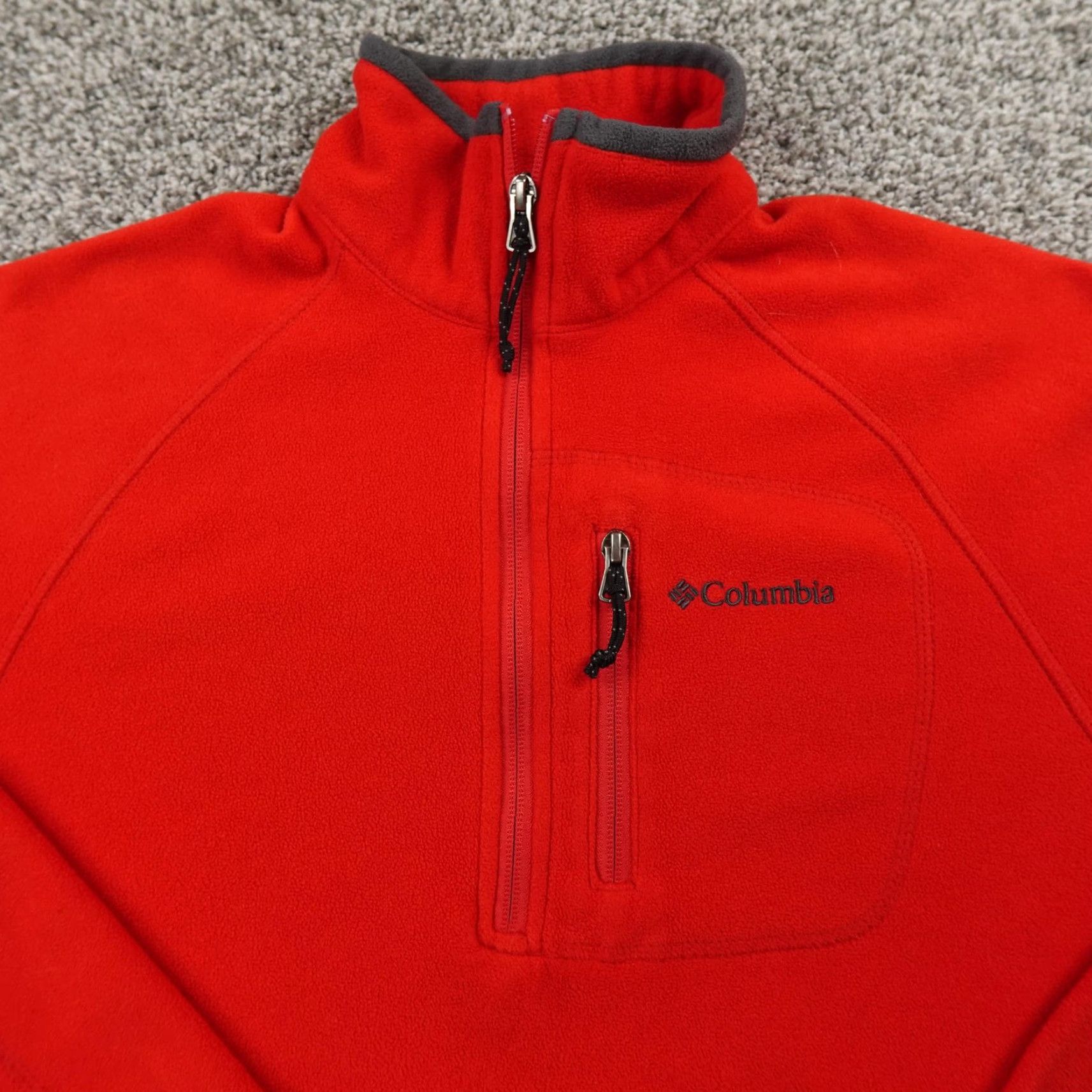 Vintage Columbia Pullover Mens S Red Fleece 1/4 Zip Hiking Outdoor Trekking Long Sleeve Mock Neck 100% Polyester Reg Size US S / EU 44-46 / 1 - 3 Thumbnail