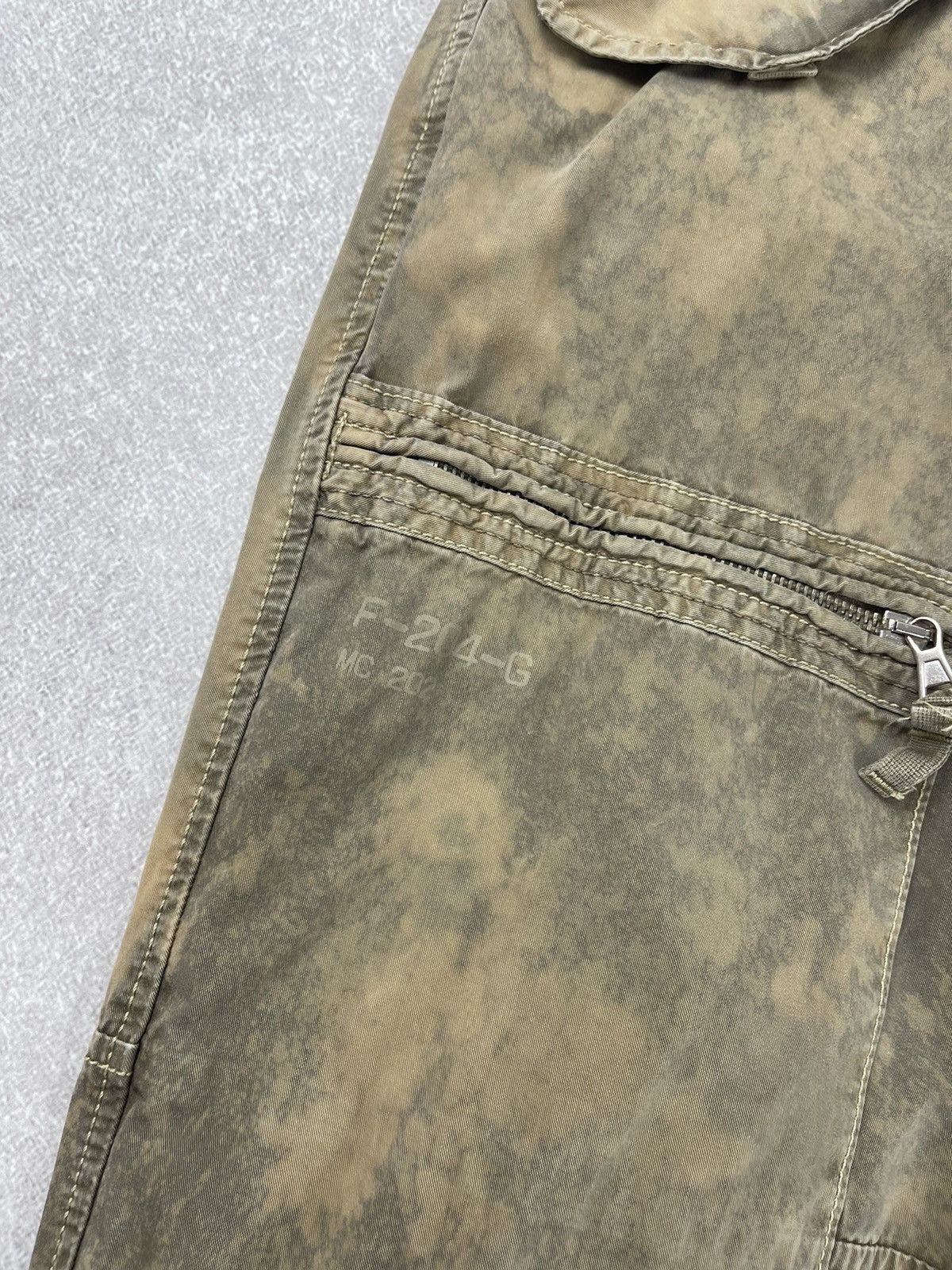 Aeronautica Militare Aeronautica Militare Custom Tie Dye Multipocket Cargo Pants Size US 33 - 6 Thumbnail