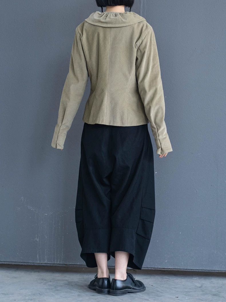 Kenzo KENZO Bean green petal collar corduroy coat Size S / US 4 / IT 40 - 4 Thumbnail