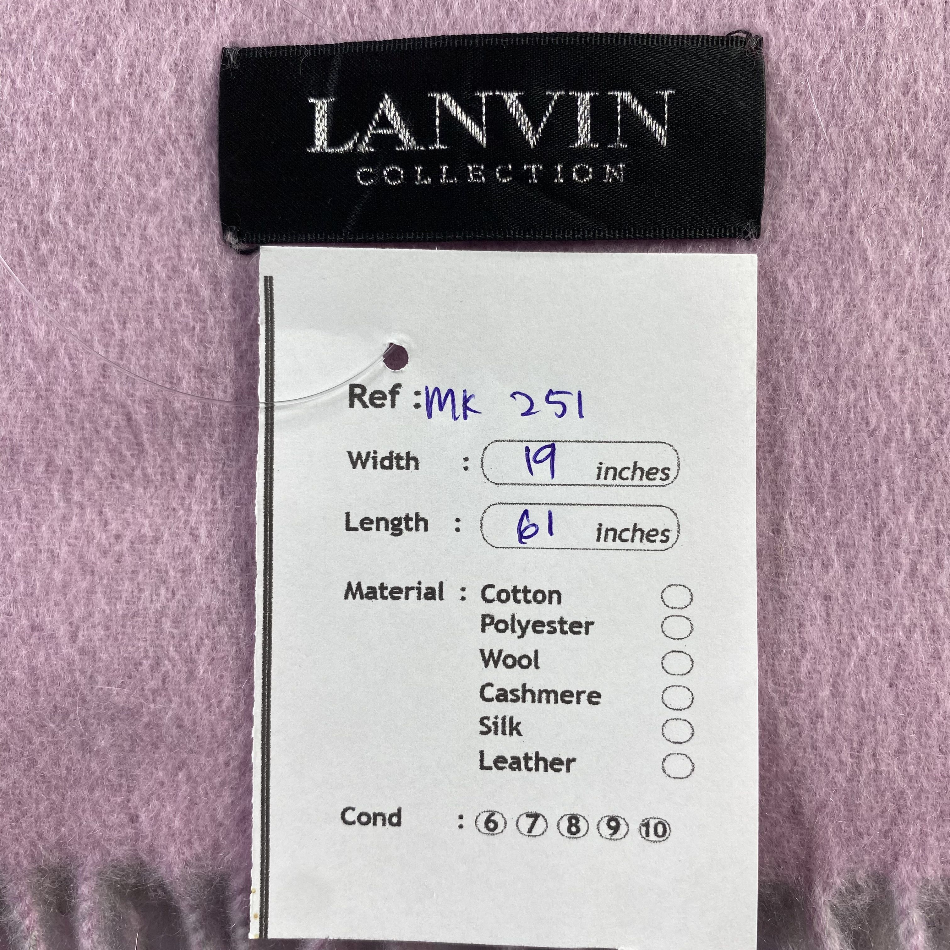 Lanvin Lanvin Scarf Neck Wrap Wool Muffler Size ONE SIZE - 5 Thumbnail