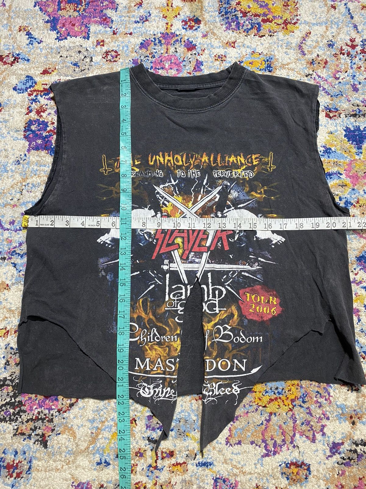 Band Tees The Unholy Alliance Tour Metal Crop Top T Shirts Size M / US 6-8 / IT 42-44 - 7 Thumbnail