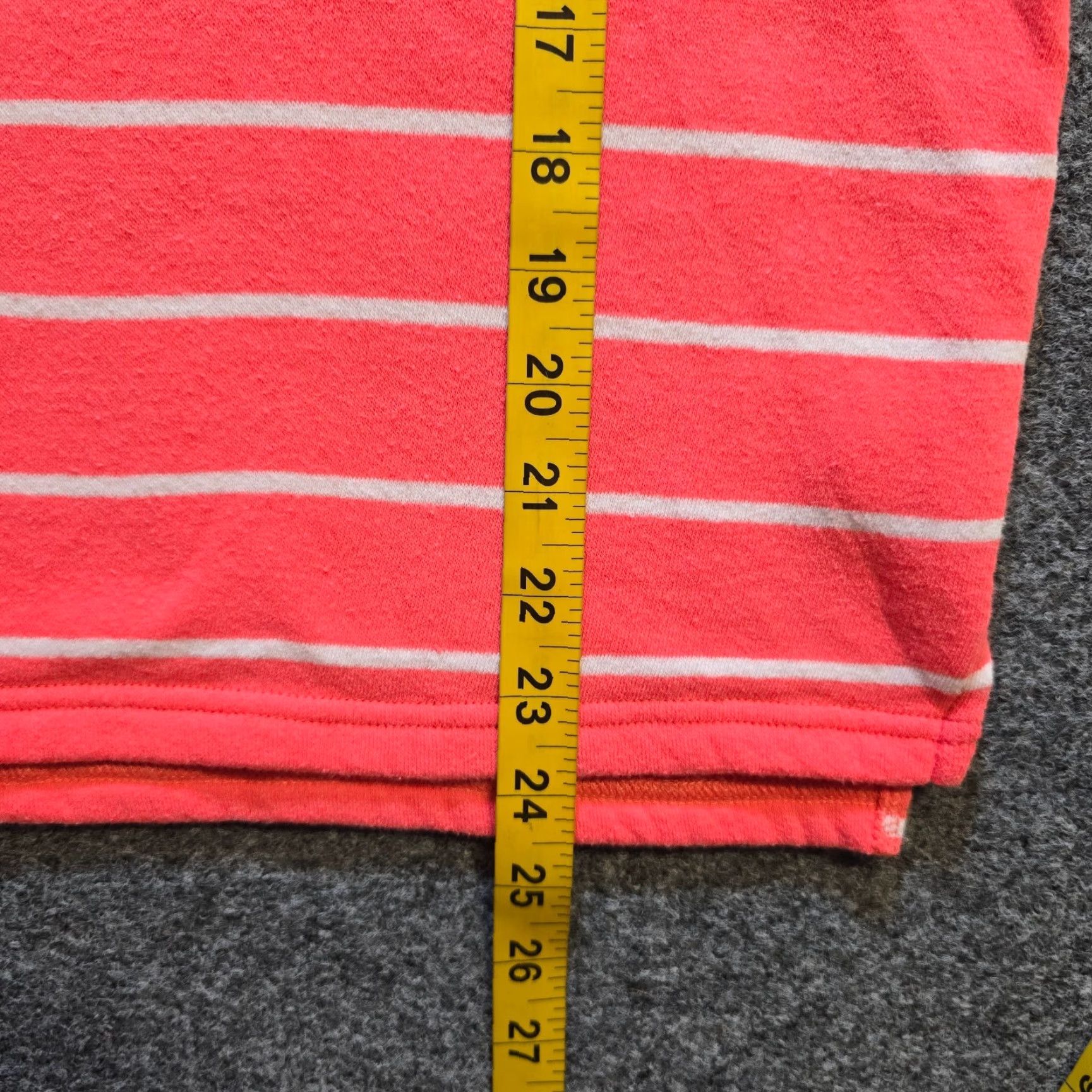 J.Crew J.CREW Sweater Womens Size L Orange Striped Turtleneck Long Sleeve Casual Pullover Knit Cotton Size L / US 10 / IT 46 - 6 Thumbnail