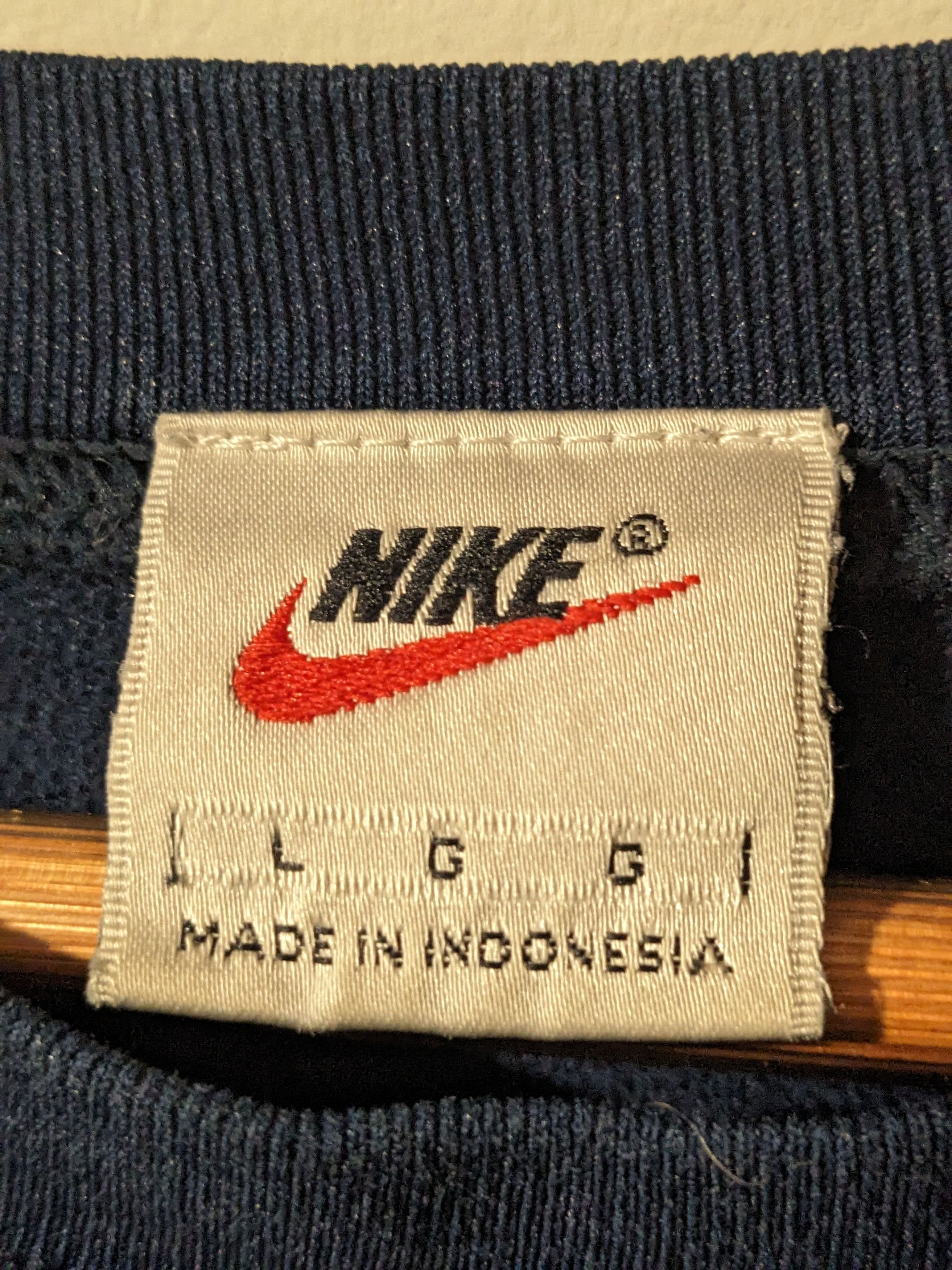 Nike × Vintage Vintage 90s Nike Mini Swoosh Thermal Fit Long-Sleeve Size US L / EU 52-54 / 3 - 3 Thumbnail