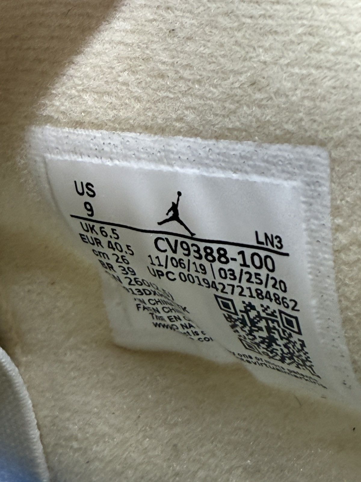 Jordan Brand Jordan 4 Retro Off White Sails Size US 7.5 / EU 40-41 - 6 Thumbnail