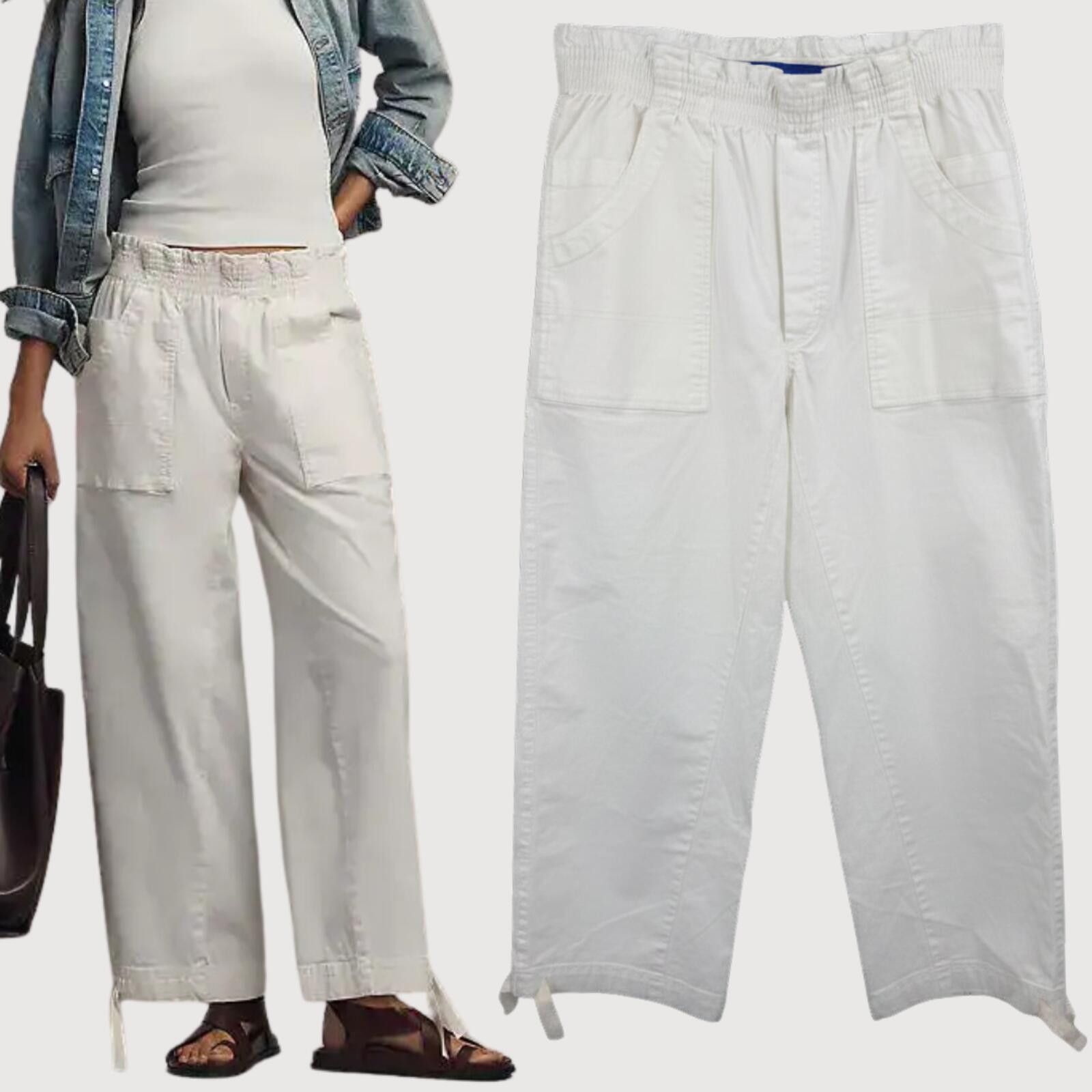 Other Pilcro Anthropologie Tall Crop Wide Leg Workwear Pants Size 36" / US 14 / IT 50 - 1 Thumbnail