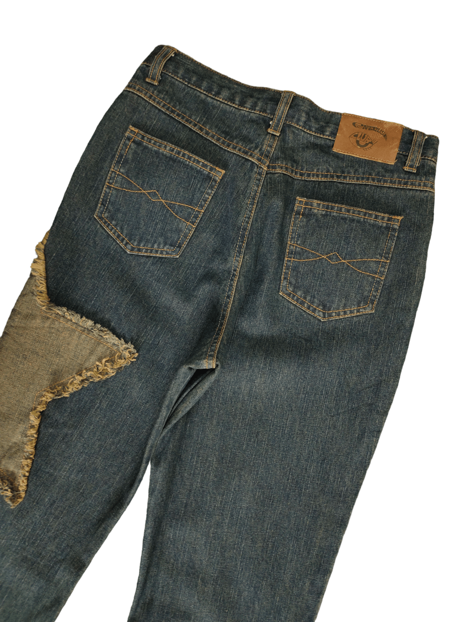 Hysteric Glamour × Undercover Flare Jeans Penthouse Club Stars Patches Denim Boot Cut Y2k Size US 26 / EU 42 - 14 Thumbnail