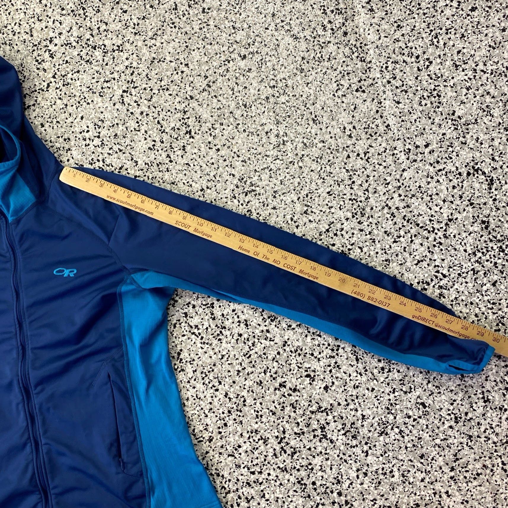 Outdoor Research Outdoor Research Hoodie Jacket Womens Large Blue Lightweight Jacket Hooded Softshell Mid-Length Size L / US 10 / IT 46 - 4 Thumbnail