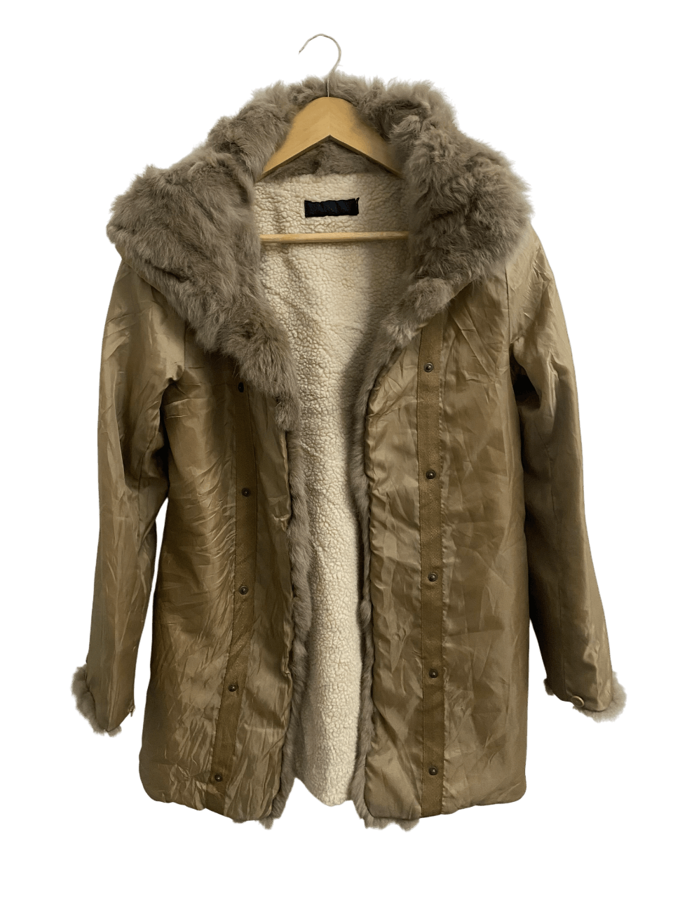 And A And A Rabbit Fur Open Hoodie Jacket Size US M / EU 48-50 / 2 - 1 Thumbnail
