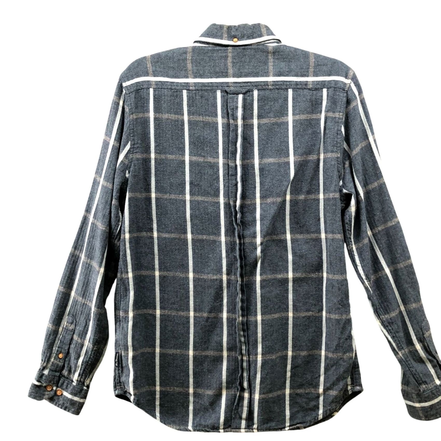 Ben Sherman Ben Sherman Shirt Mens M Blue White Grid Plaid Long Sleeve Cotton Flannel Button-Down Collared Classic Vintage: No Women's? Size US M / EU 48-50 / 2 - 2 Thumbnail