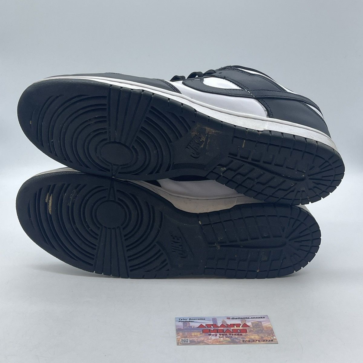 Nike Dunk low black white Size US 13 / EU 46 - 7 Thumbnail