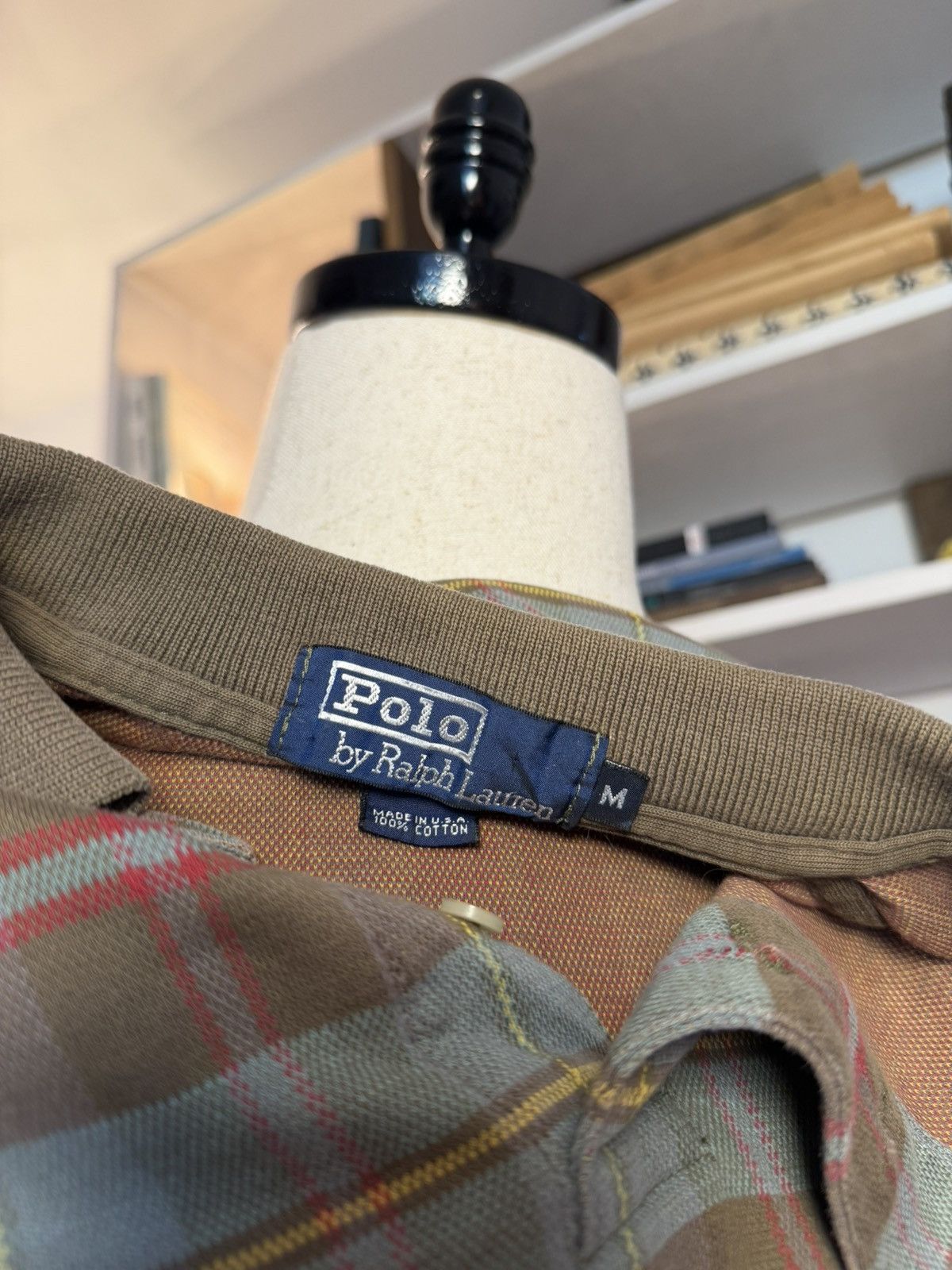 Polo Ralph Lauren Polo Ralph Lauren Brown Plaid Polo Vintage Size US M / EU 48-50 / 2 - 6 Thumbnail