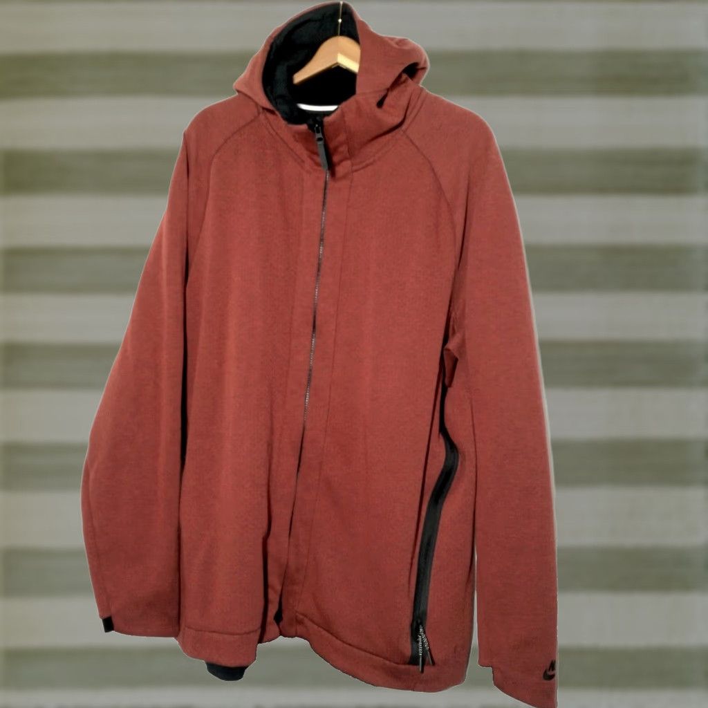 Nike Nike Tech Fleece Hoodie Men XXL Cayenne 2 Way Zipper Full Zip Sweatshirt Pocket Logo Sportswear Size US XXL / EU 58 / 5 - 1 Thumbnail