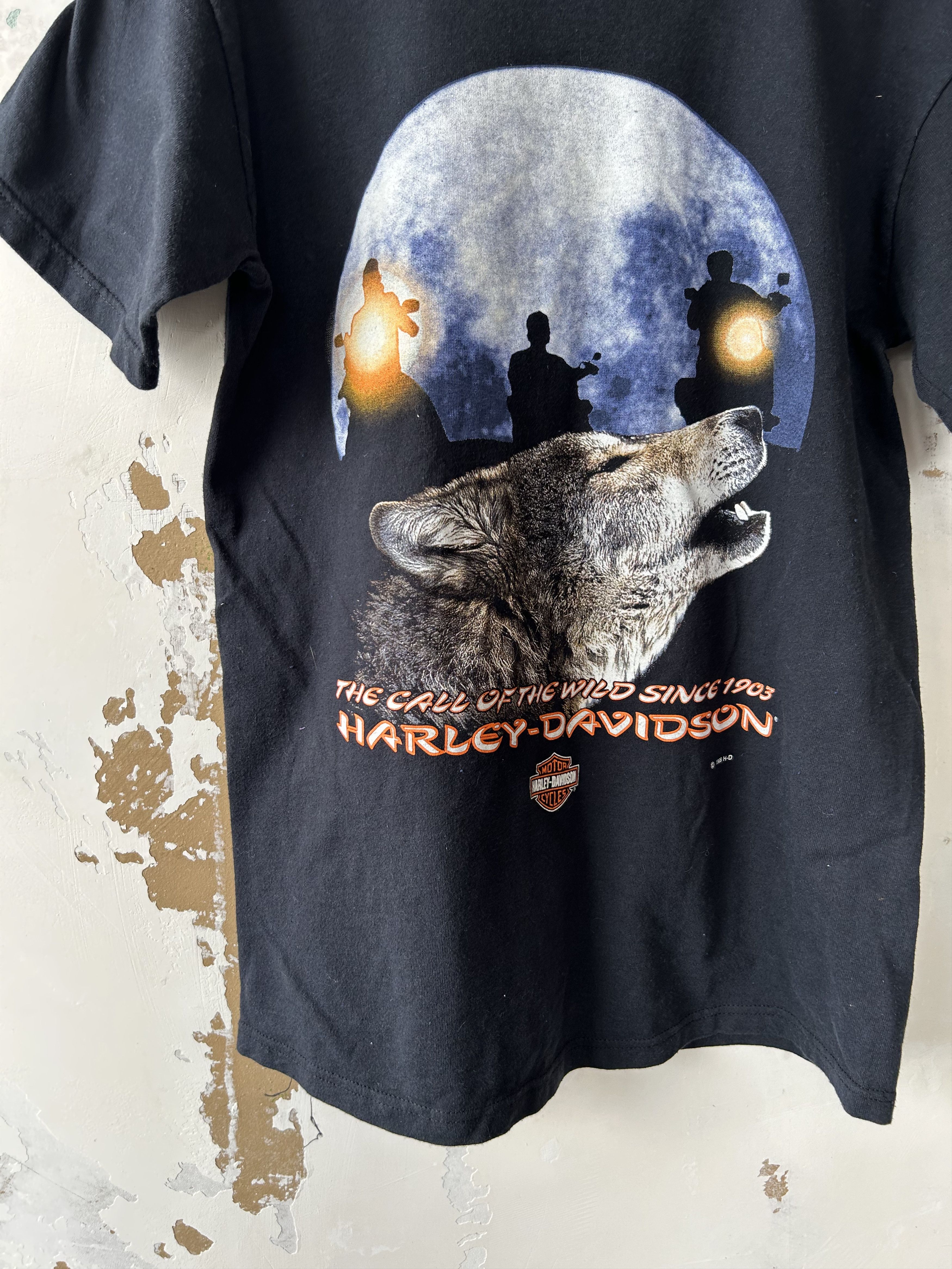 Harley Davidson Vintage Harley Davidson Shirt M Y2K Skull Flame Faded Black Size US M / EU 48-50 / 2 - 3 Thumbnail