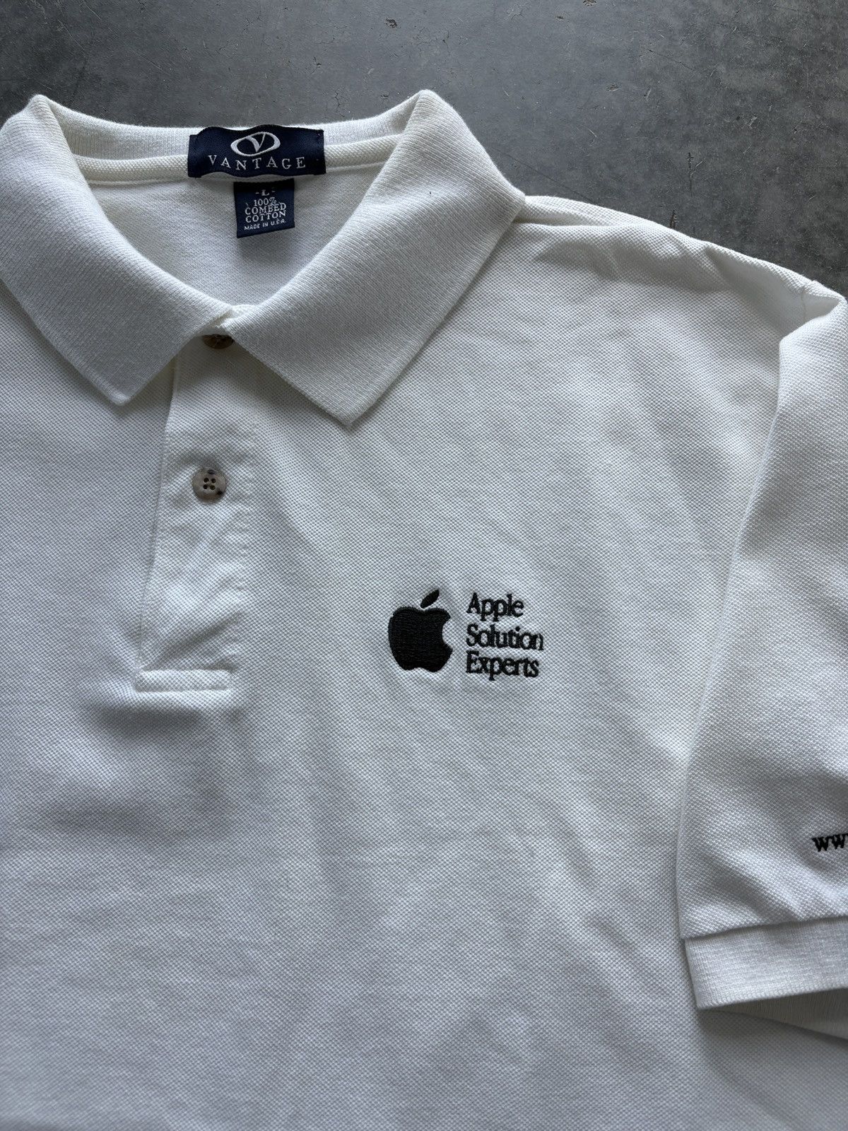 Apple Vintage 90s Apple Polo Shirt Size US L / EU 52-54 / 3 - 2 Thumbnail