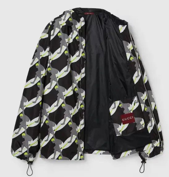 Gucci o1la5ras0426 Printed Technical Poplin Zip Jacket Size US L / EU 52-54 / 3 - 4 Thumbnail
