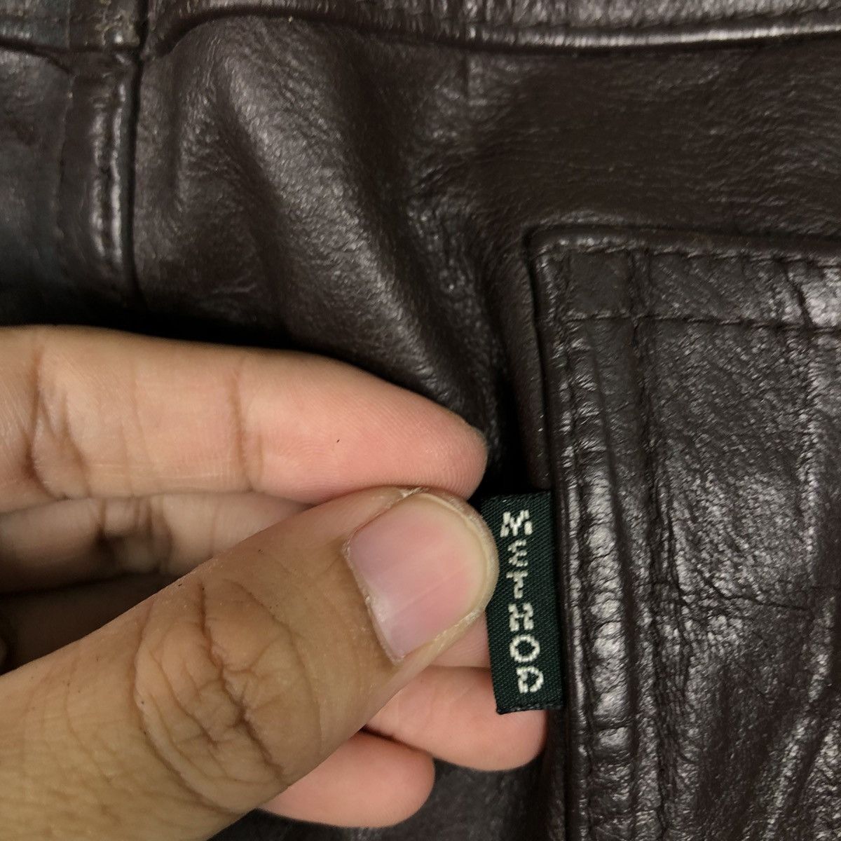 Genuine Leather 🔥Vintage Rich Brown Genuine Leather Pants Union Made Method Size US 28 / EU 44 - 10 Thumbnail