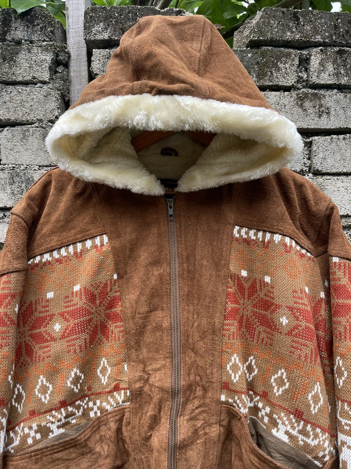 Vintage 90s Moda italiana Dragon Trading Suede Leather Jacket Size US L / EU 52-54 / 3 - 5 Thumbnail
