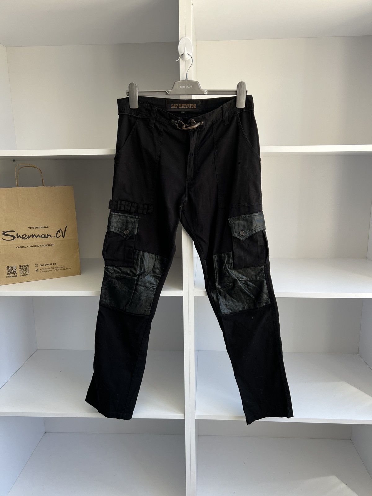 Lip Service × Vintage Lip Service Pants Men's Y2K Grunge Punk Cargo Vintage Goth Size US 34 / EU 50 - 1 Thumbnail