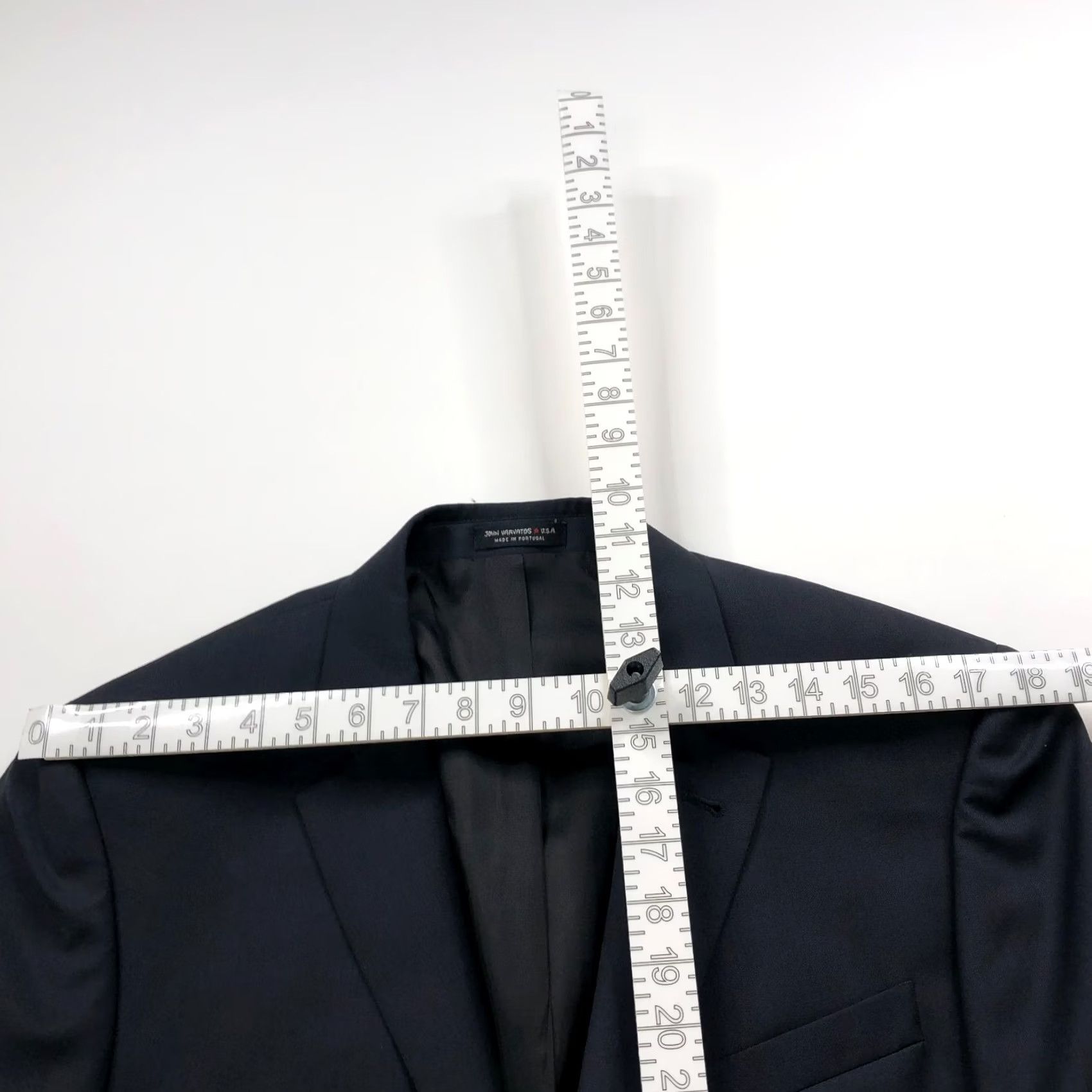 John Varvatos John Varvatos U.S.A. Blazer Sport Coat Jacket Blue 40 R Wool Button-Front Notch Lapel Double-Vented Men Size 40R - 4 Thumbnail