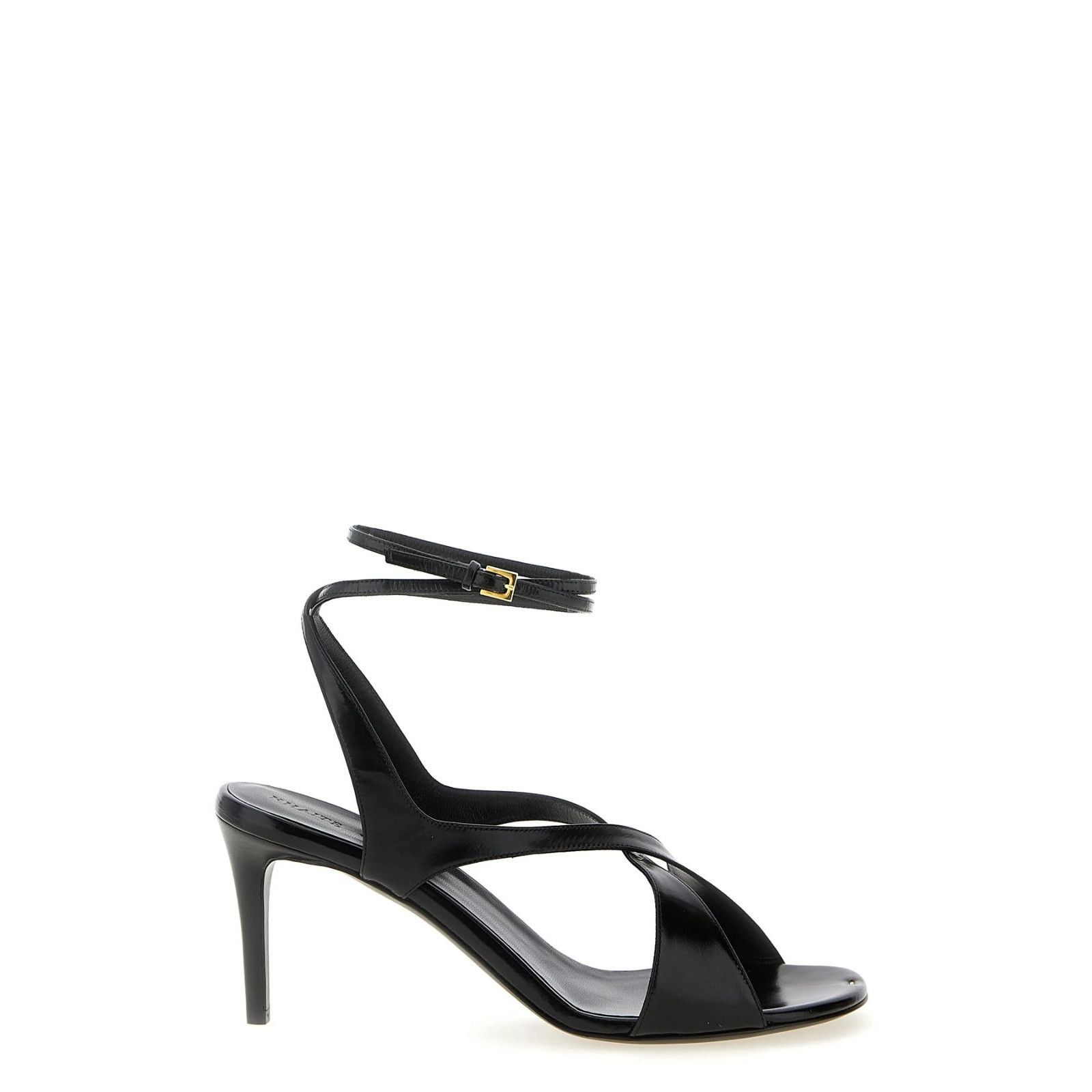 KHAITE Liria Black Leather Sandals New & Authentic (Women's
