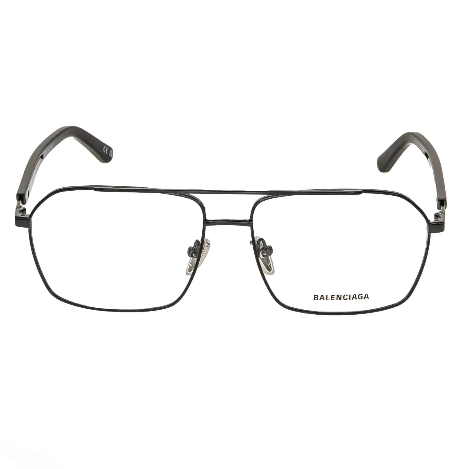 Balenciaga BALENCIAGA LOGO TAG 0248 Black Unisex Eyeglass GG0248O 003 Size ONE SIZE - 4 Thumbnail