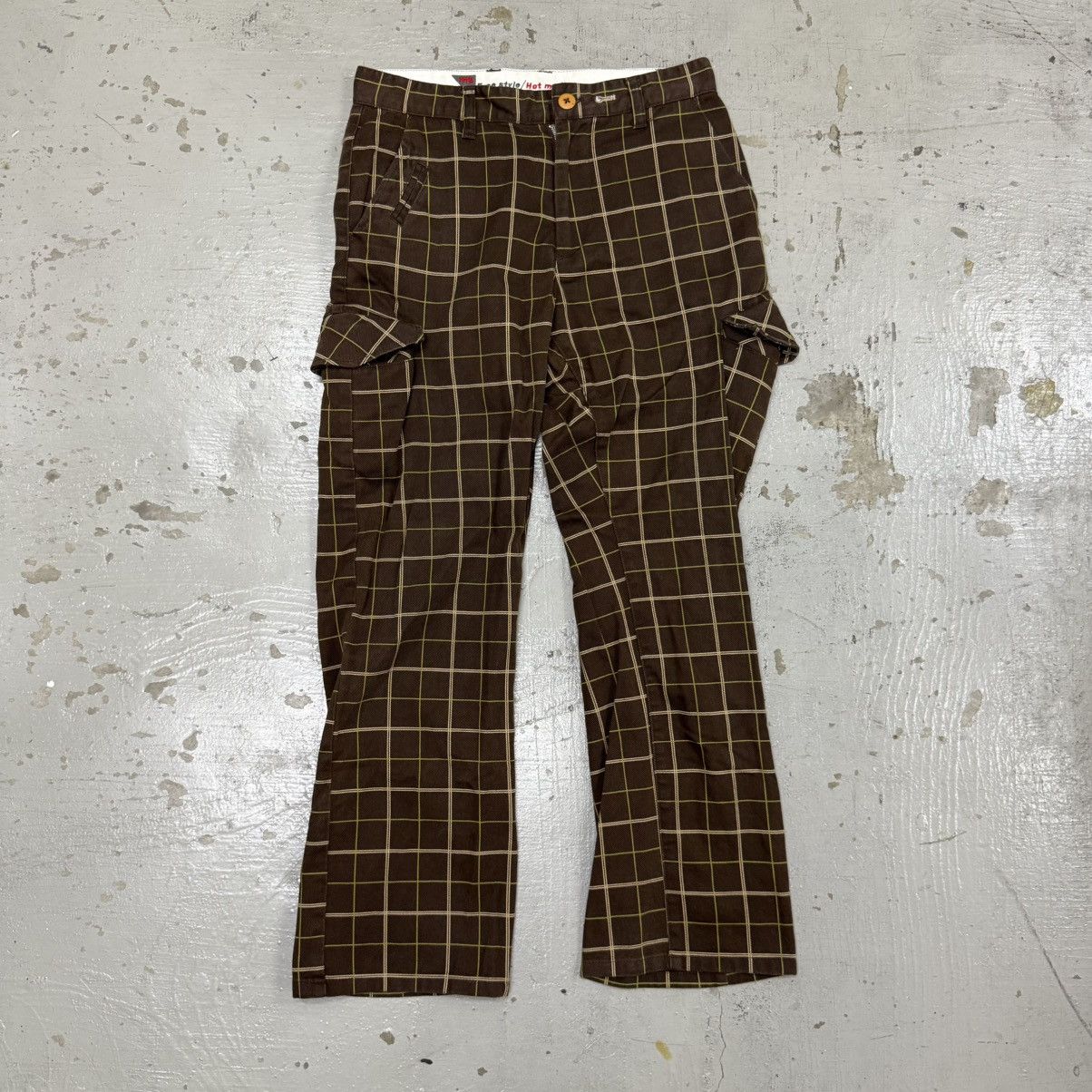 PPFM PPFM Bondage Cargo Plaid Tartan Pants Size US 29 - 2 Thumbnail