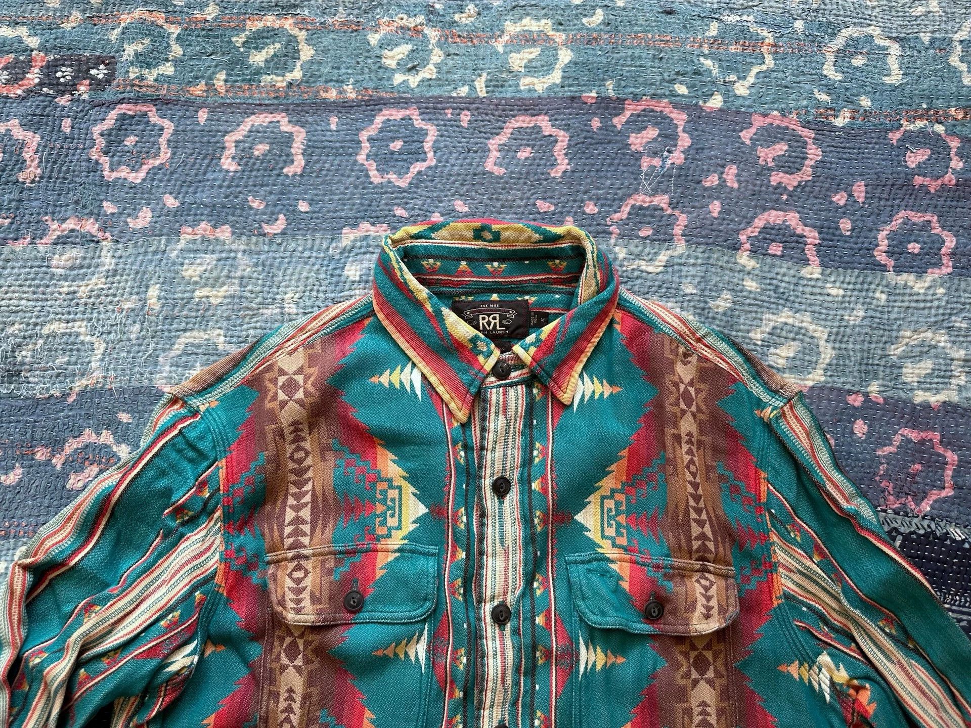 RRL Ralph Lauren RRL Southwest Print Shirt M Like New Size US M / EU 48-50 / 2 - 2 Thumbnail