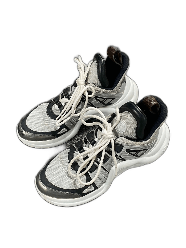 Louis Vuitton Silver Dad Sneakers by Louis Vuitton Size US 7 / IT 37 - 1 Thumbnail