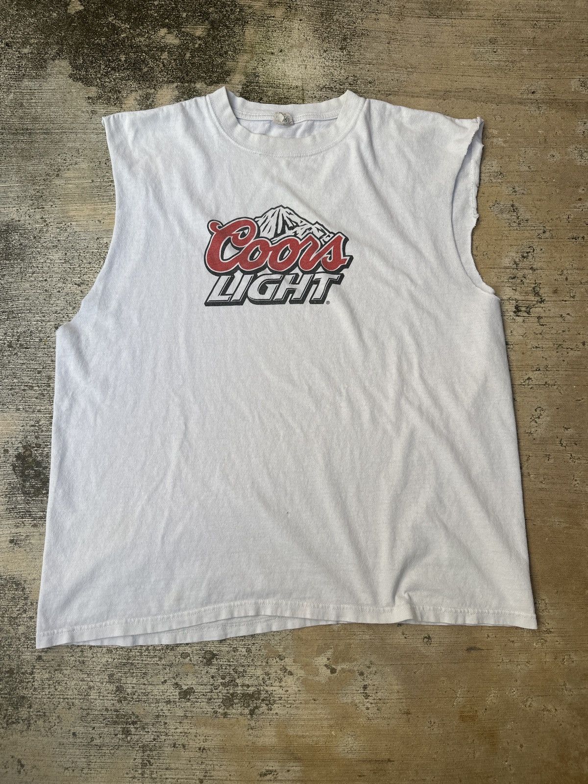 Anvil × Vintage Y2k 2000s Coors Light Beer Promo Cut Tshirt Size US XL / EU 56 / 4 - 1 Thumbnail