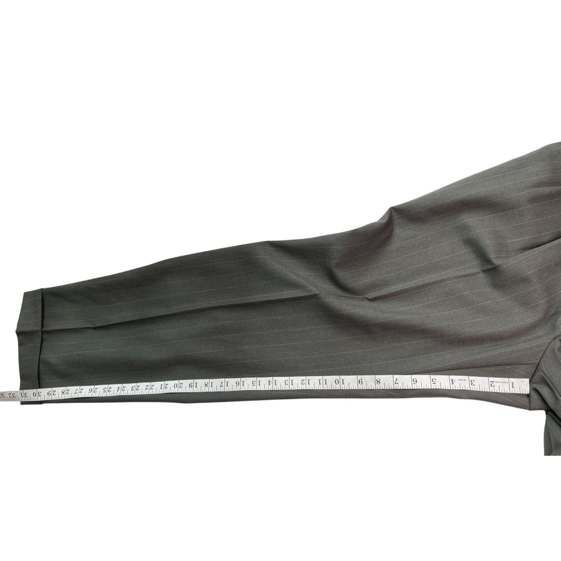 Other Mens Gray Pinstripe Suit 42R 100% Worsted Wool Pants 34/31 B Size 42R - 18 Thumbnail