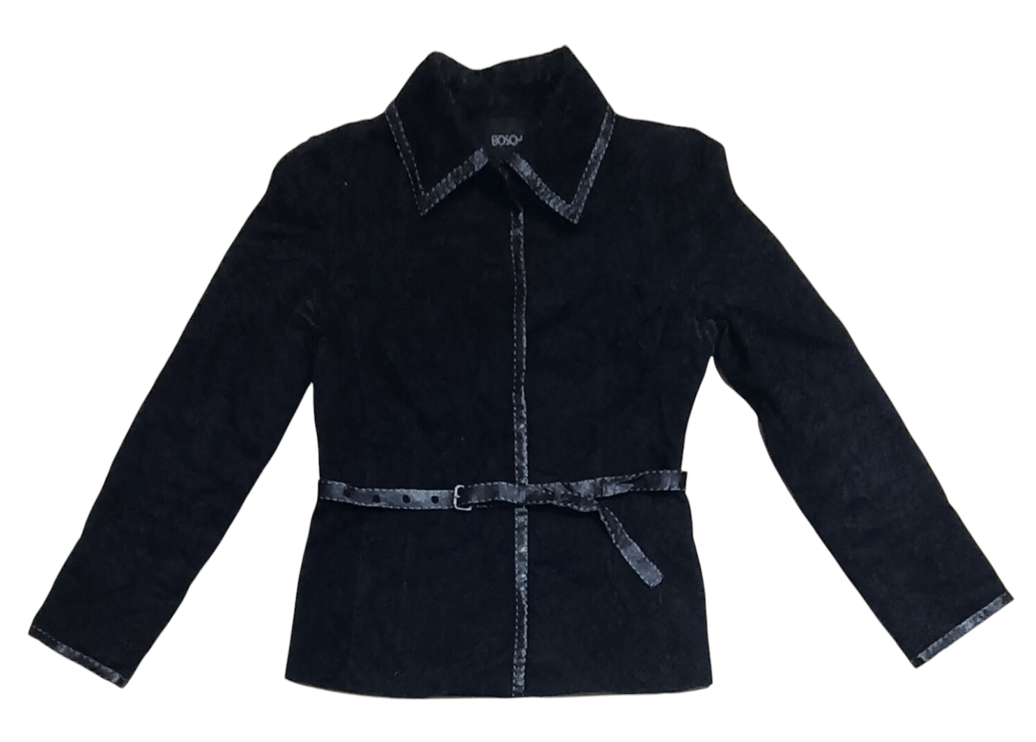 Genuine Leather BOSCH ROCK STYLE SUEDE LEATHER JACKET Size XS / US 0-2 / IT 36-38 - 1 Thumbnail