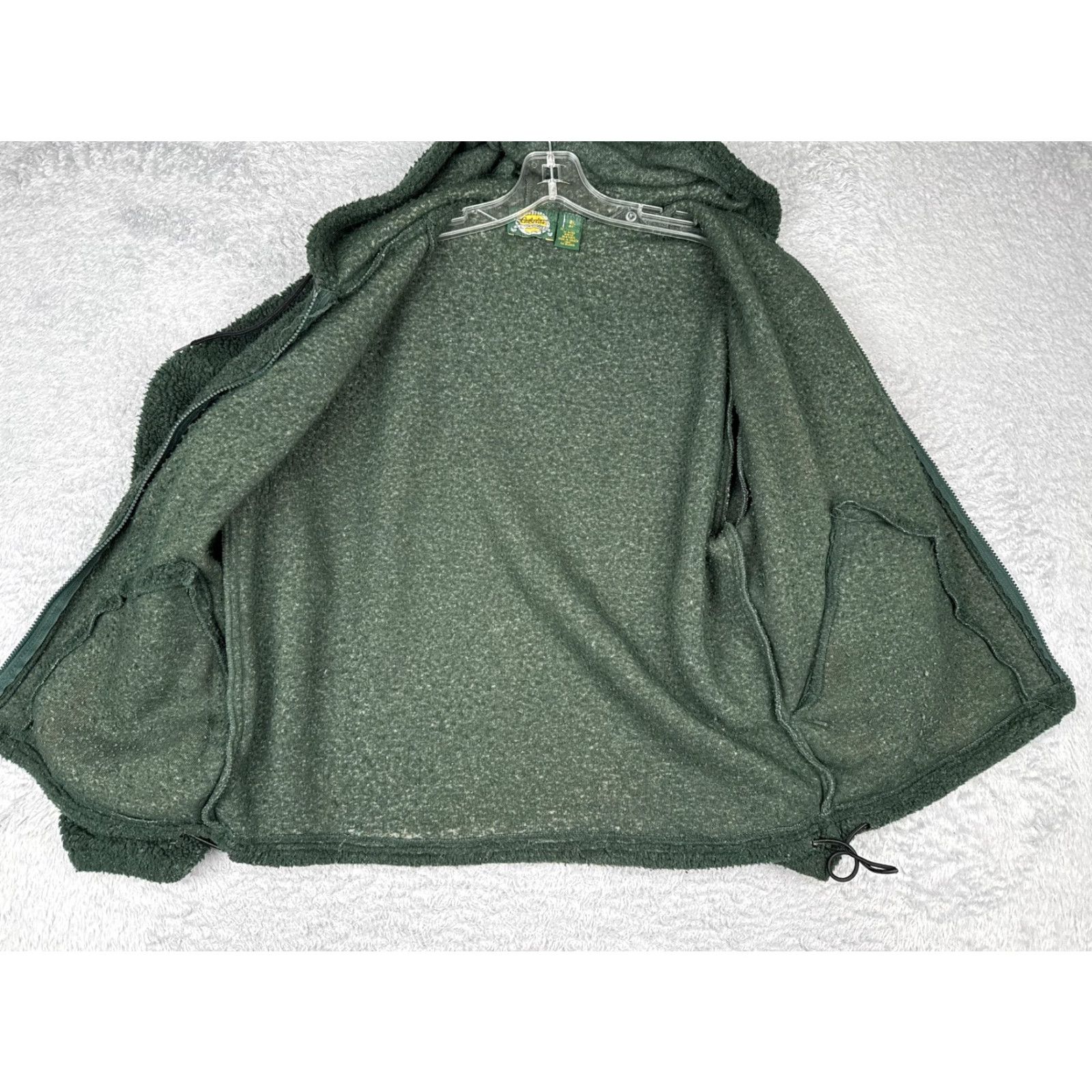 Vintage Cabela's For Women Jacket Green Sherpa Fleece Full Zip Hooded Pockets M Size M / US 6-8 / IT 42-44 - 2 Thumbnail