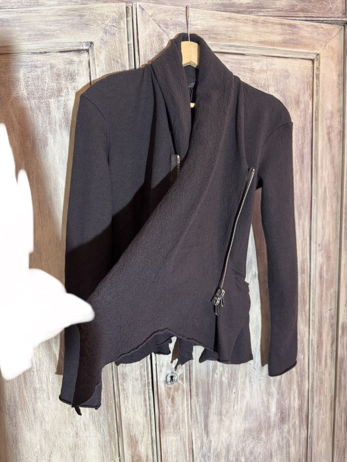 Haider Ackermann haider ackermann fw10 runway brown wool fitted jacket XS Size S / US 4 / IT 40 - 6 Thumbnail