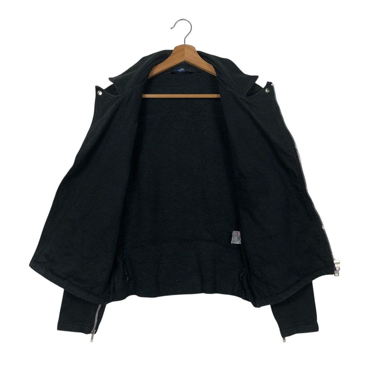 Japanese Brand 🔥VINTAGE CROPPED BIKER JACKET SHIPS DOUBLE COLLAR BONDAGE Size US S / EU 44-46 / 1 - 15 Thumbnail