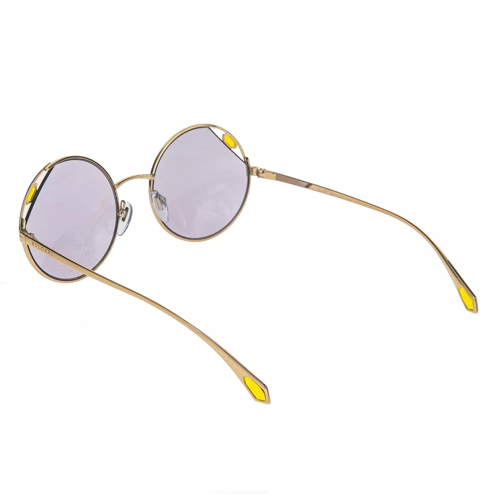 Bvlgari BVLGARI SERPENTEYES BV6159 Blue Lilac Enamel Sunglasses 6159 Size ONE SIZE - 3 Thumbnail