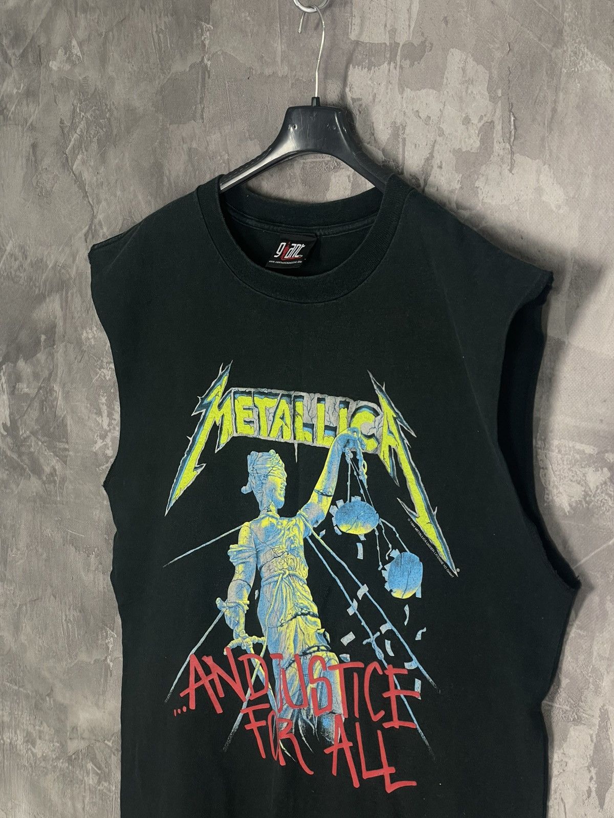 Band Tees × Metallica Metallica Hammer of Justice Crushes You 94s T-Shirt L Faded Size US L / EU 52-54 / 3 - 7 Thumbnail