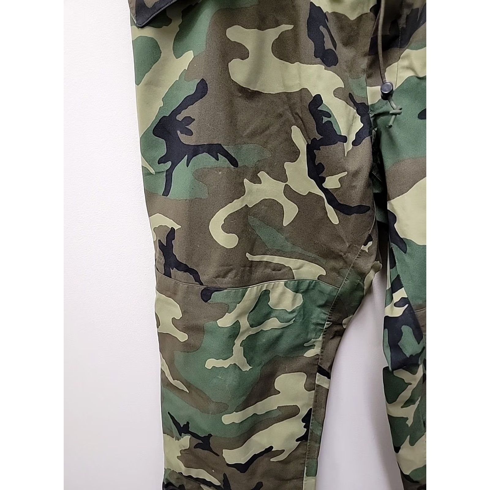 Vintage Federal Prison Industries US Military Camouflage Rain Pants XL Regular Size US 36 / EU 52 - 5 Thumbnail