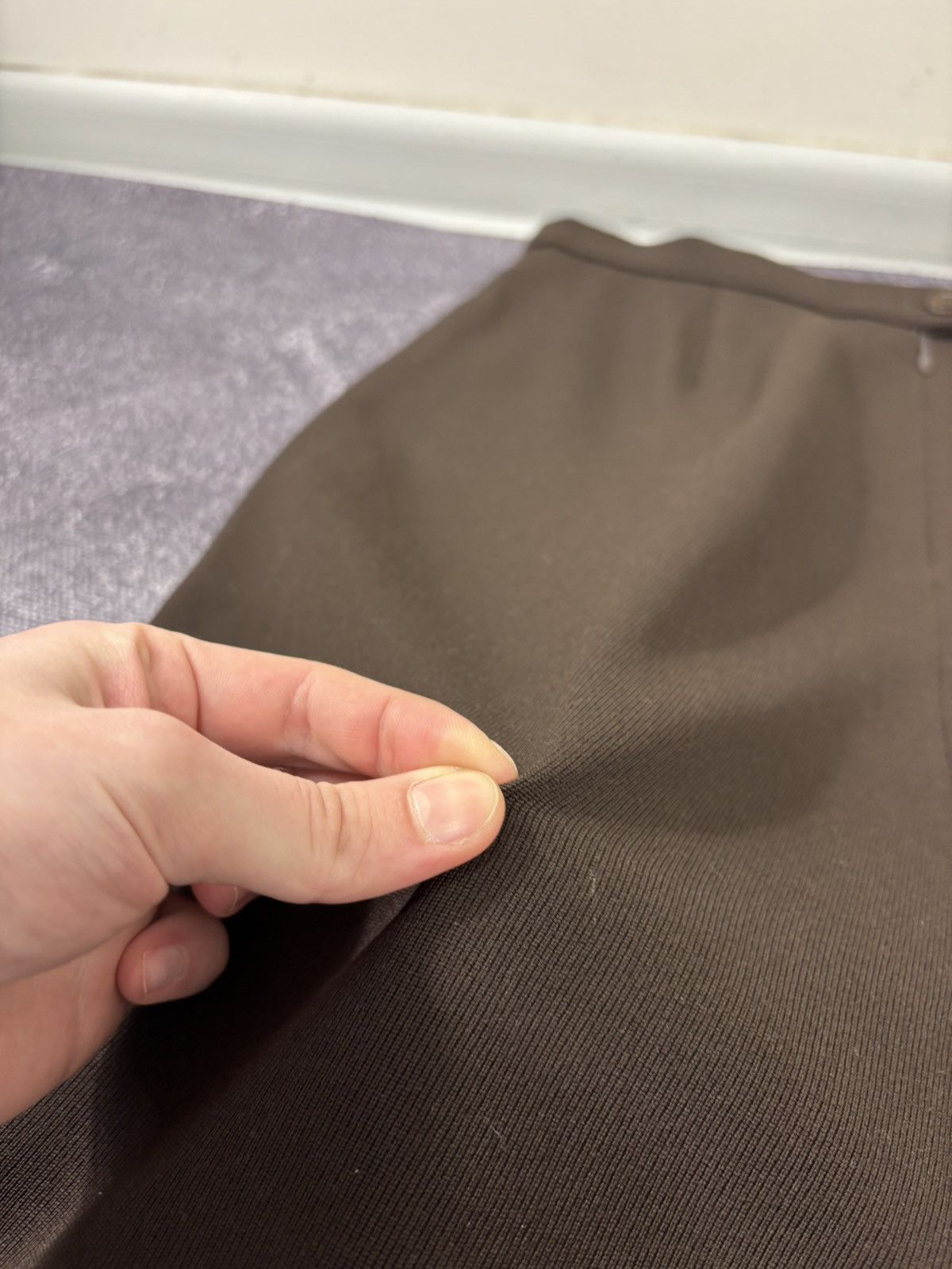 Max Mara Max Mara Women’s Brown Tailored Wool Straight Skirt Size 34" / US 12 / IT 48 - 5 Thumbnail