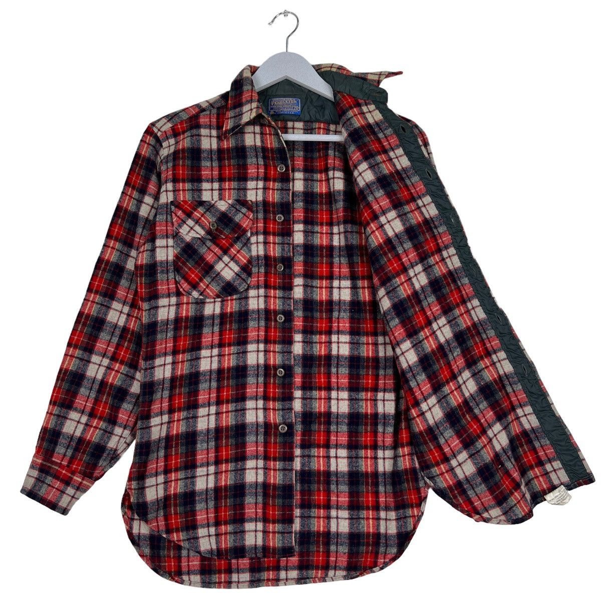 Pendleton 🔥 VINTAGE PENDLETON WOOL CHECKER FLANNEL SHIRTS MADE IN USA Size US S / EU 44-46 / 1 - 9 Thumbnail