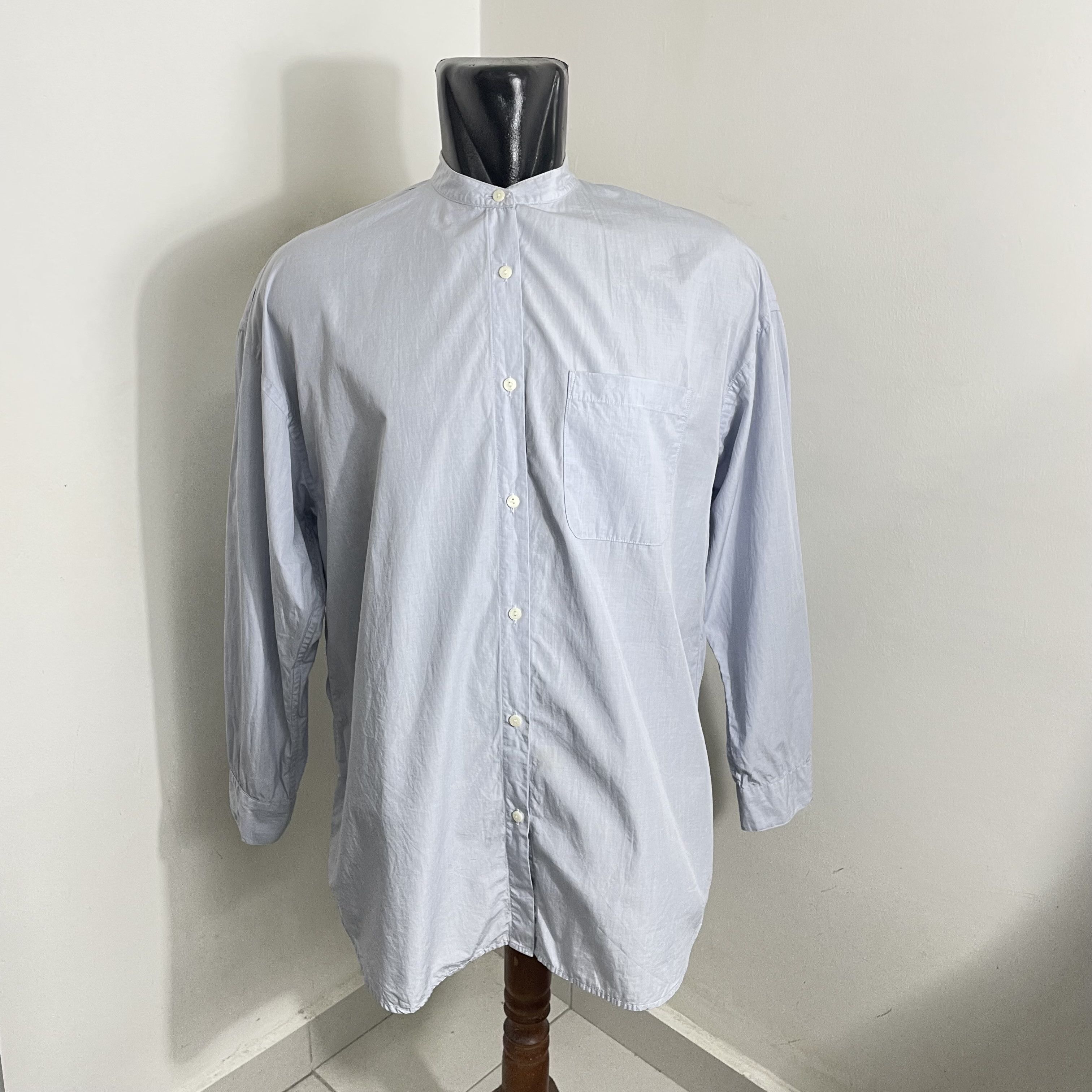 Japanese Brand × Uniqlo ⭐️SALE⭐️ [XL] UNIQLO MANDARIN COLLAR SHIRT Size XL / US 12-14 / IT 48-50 - 1 Thumbnail