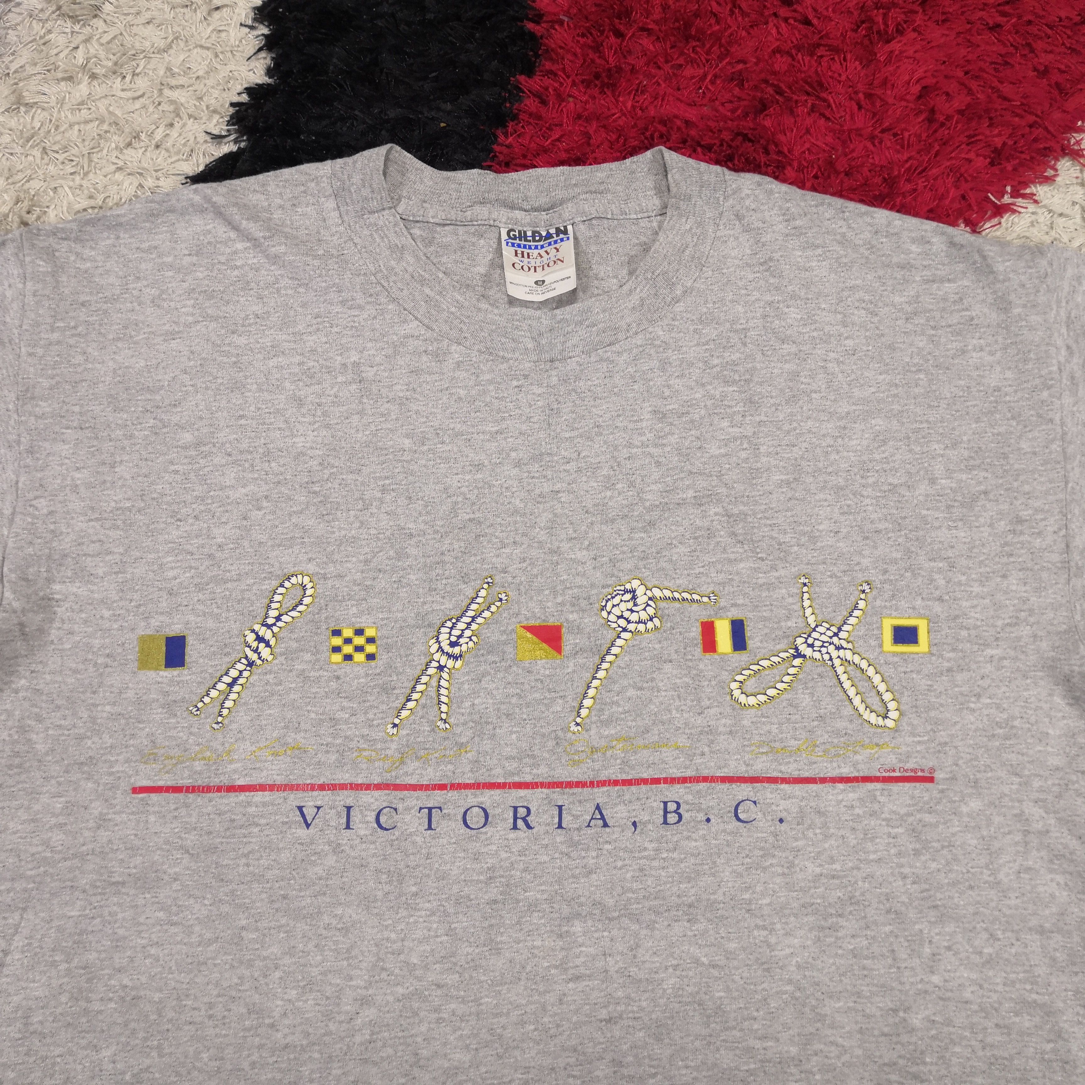 Vintage Vintage 90s Victoria BC T-shirt Victoria Crewneck Tee Size US M / EU 48-50 / 2 - 2 Thumbnail