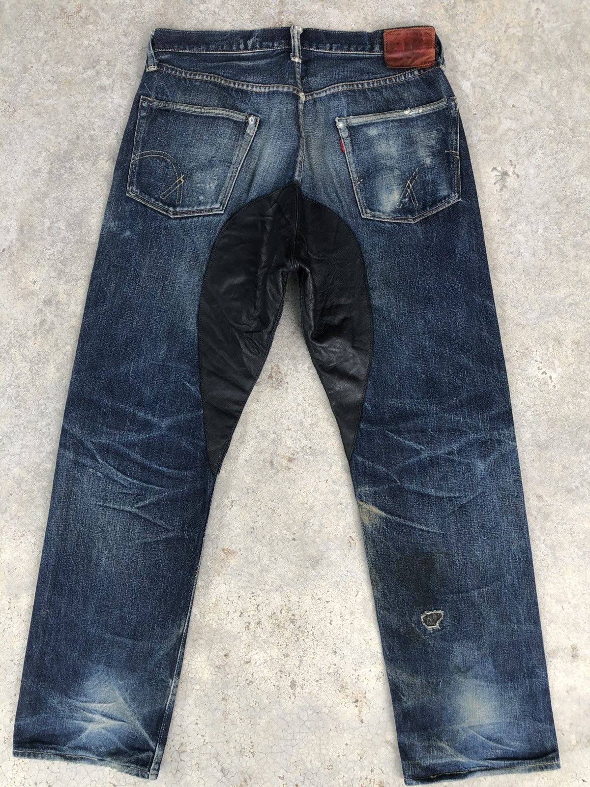 Full Count & Co. Full Count 1340k Selvedge Denim Leather Limited Distressed Size US 32 / EU 48 - 2 Thumbnail