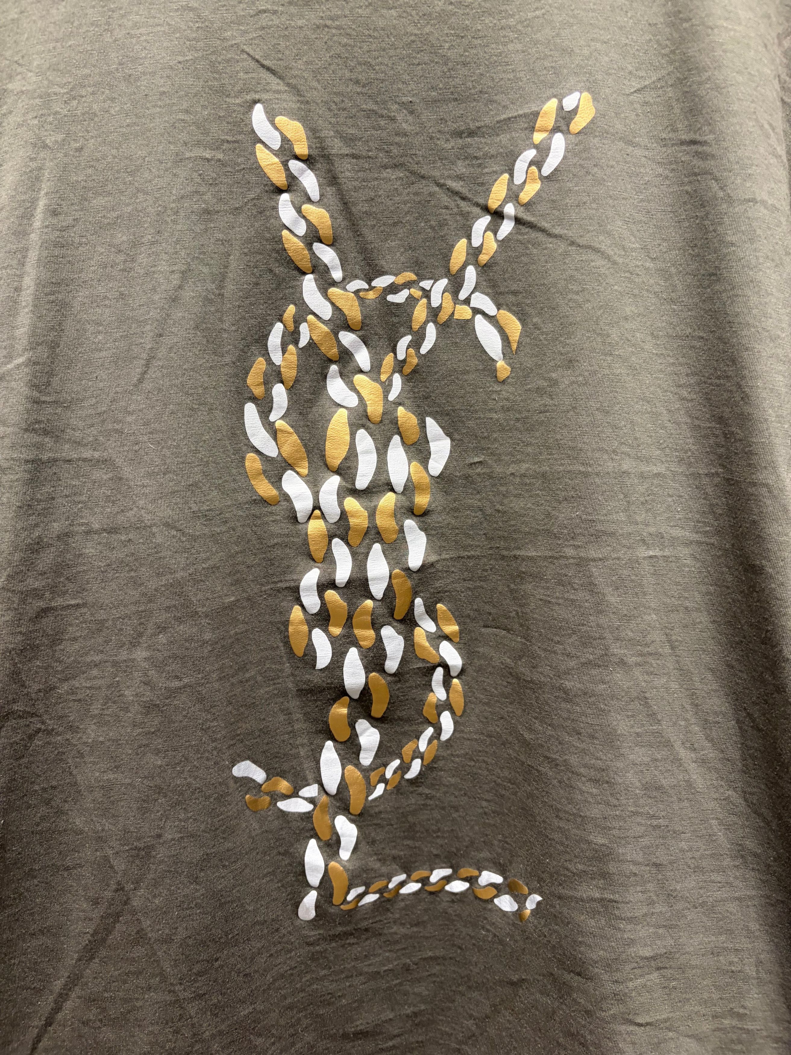 Yves Saint Laurent 2000s Yves Saint Laurent ‘YSL’ Chain Logo T-Shirt Size US S / EU 44-46 / 1 - 2 Thumbnail