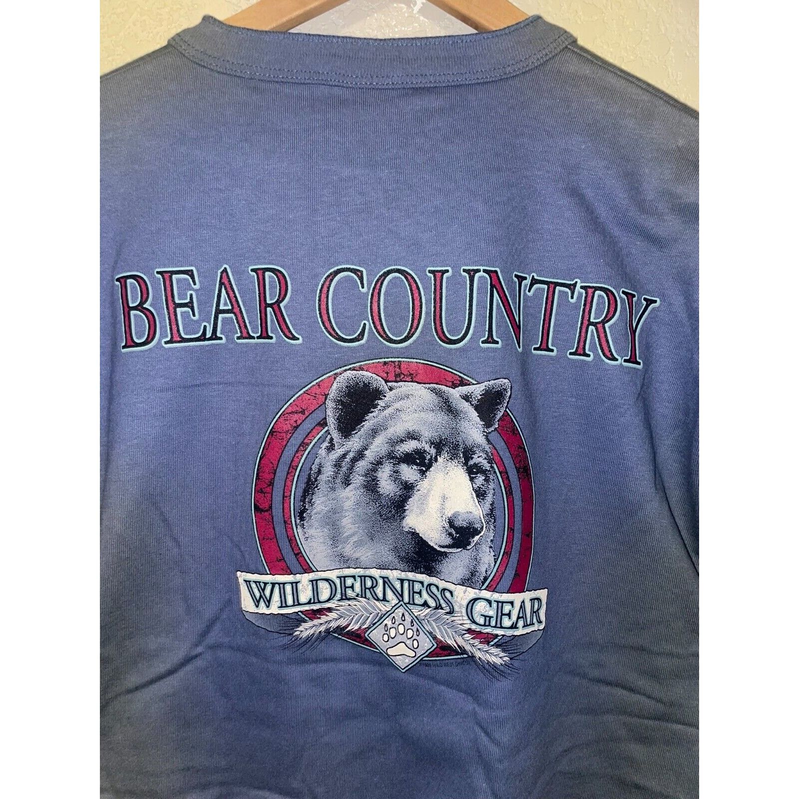 Jerzees Vintage Bear Shirt Animal Country Tennessee VTG 90s Large Size US L / EU 52-54 / 3 - 7 Thumbnail