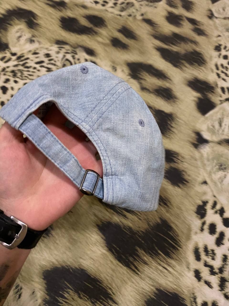 Gap × Vintage Vintage Baby GAP Denim Baseball Cap - Acid Wash Jean Hat Size ONE SIZE - 8 Thumbnail