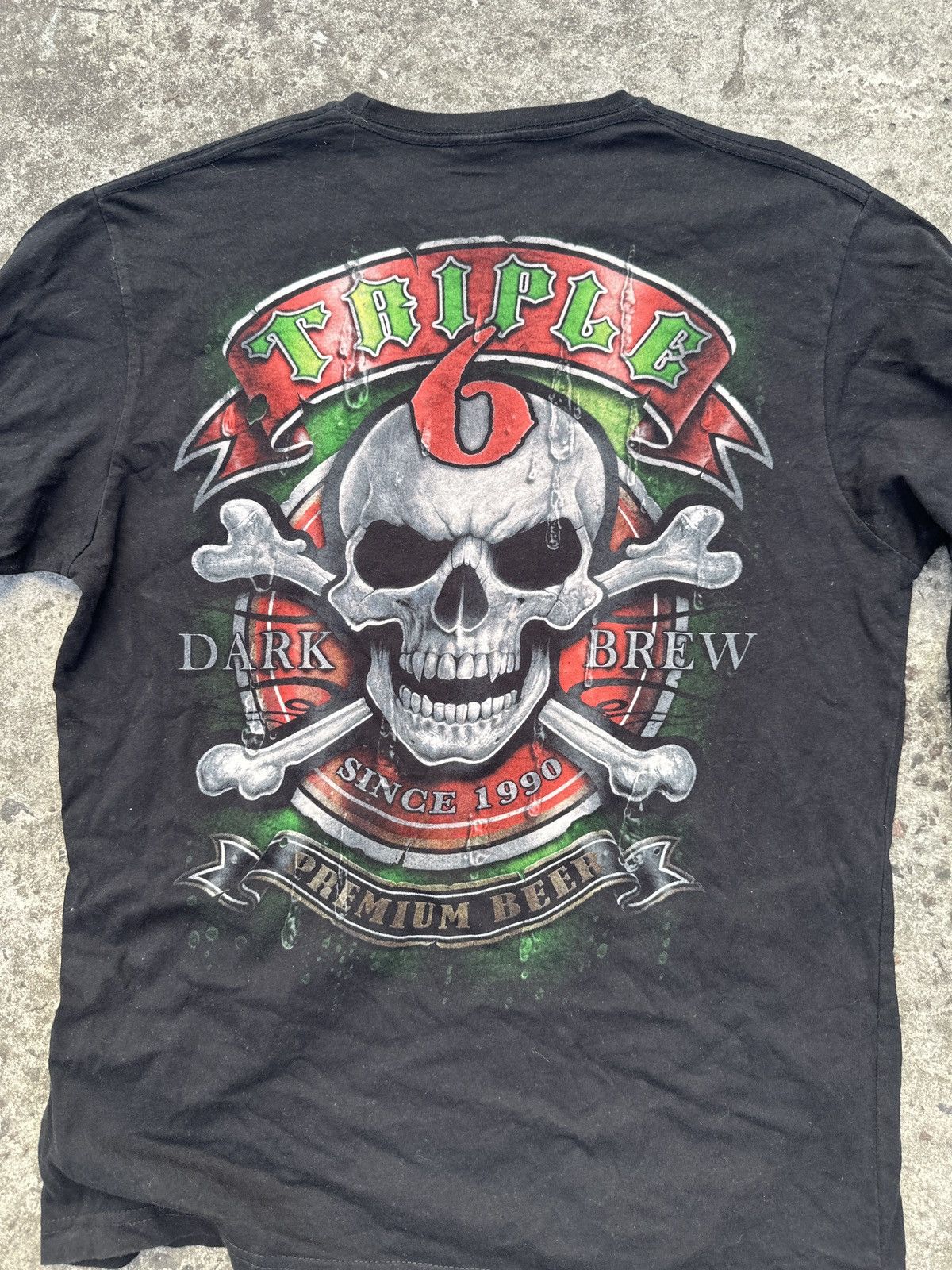 Designer Spiral Triple Beer 666 Long Sleeve Streetwear Vintage USA L Size US L / EU 52-54 / 3 - 6 Thumbnail